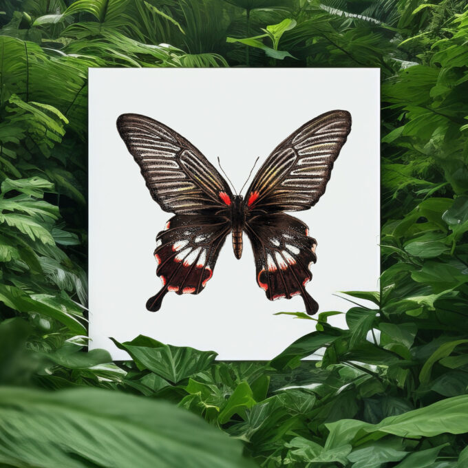 Great Mormon Butterfly Fine Art Giclée - Papilio memnon agenor - Image 6